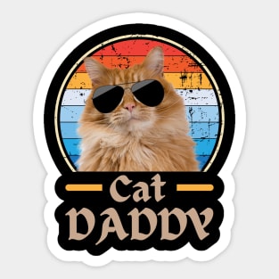 Cool Cat Dad Vibes Sticker